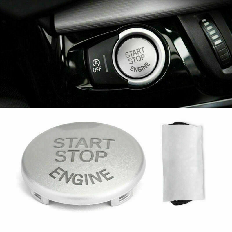 ya 1 8.5.1 Start Stop Engine Button Switch Cover For E90 E60 E84 E83 E70 E71 Silver U1