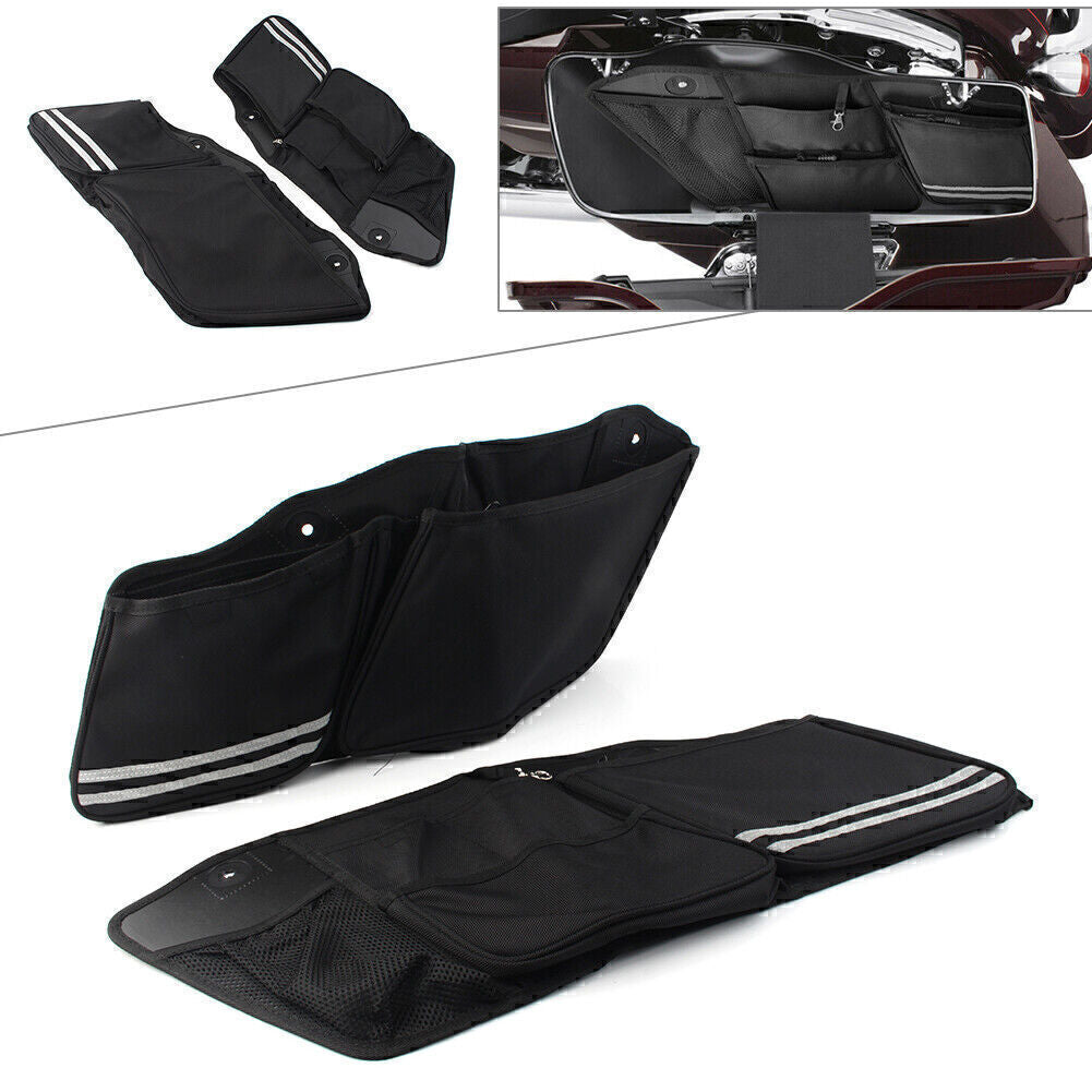 ya 11 6.5 Saddlebag Liners Travel Packs Black Fit for Harley Touring Road King FLTR FLHX 14-20
