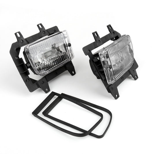 ya 1 8.5.1 Sedan Front Bumper Clear Plastic Lens Fog Lights For 85-93 E30 3- .A1