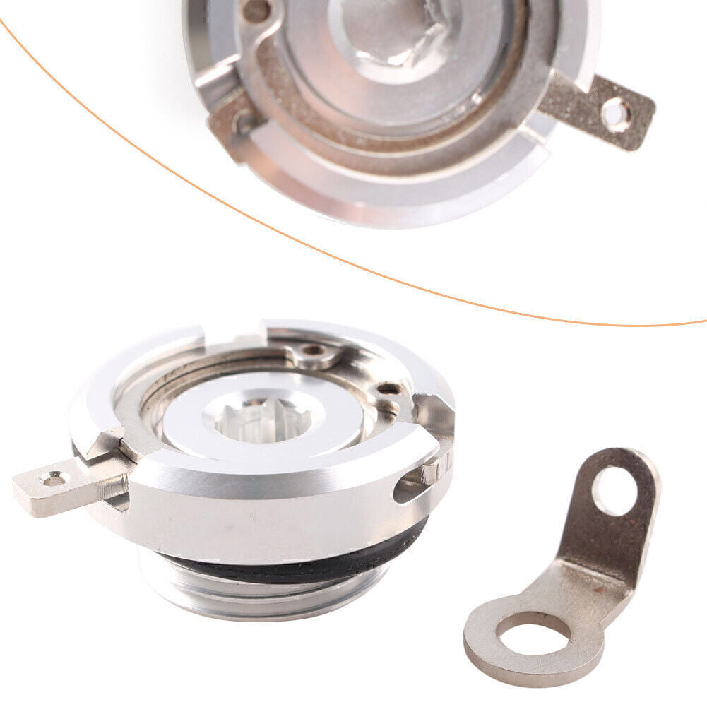 ya 12 5.21 Silver Motorcycle Oil Filler Cap Set for BMW S1000RR 2009 2010 2011 2012 2013
