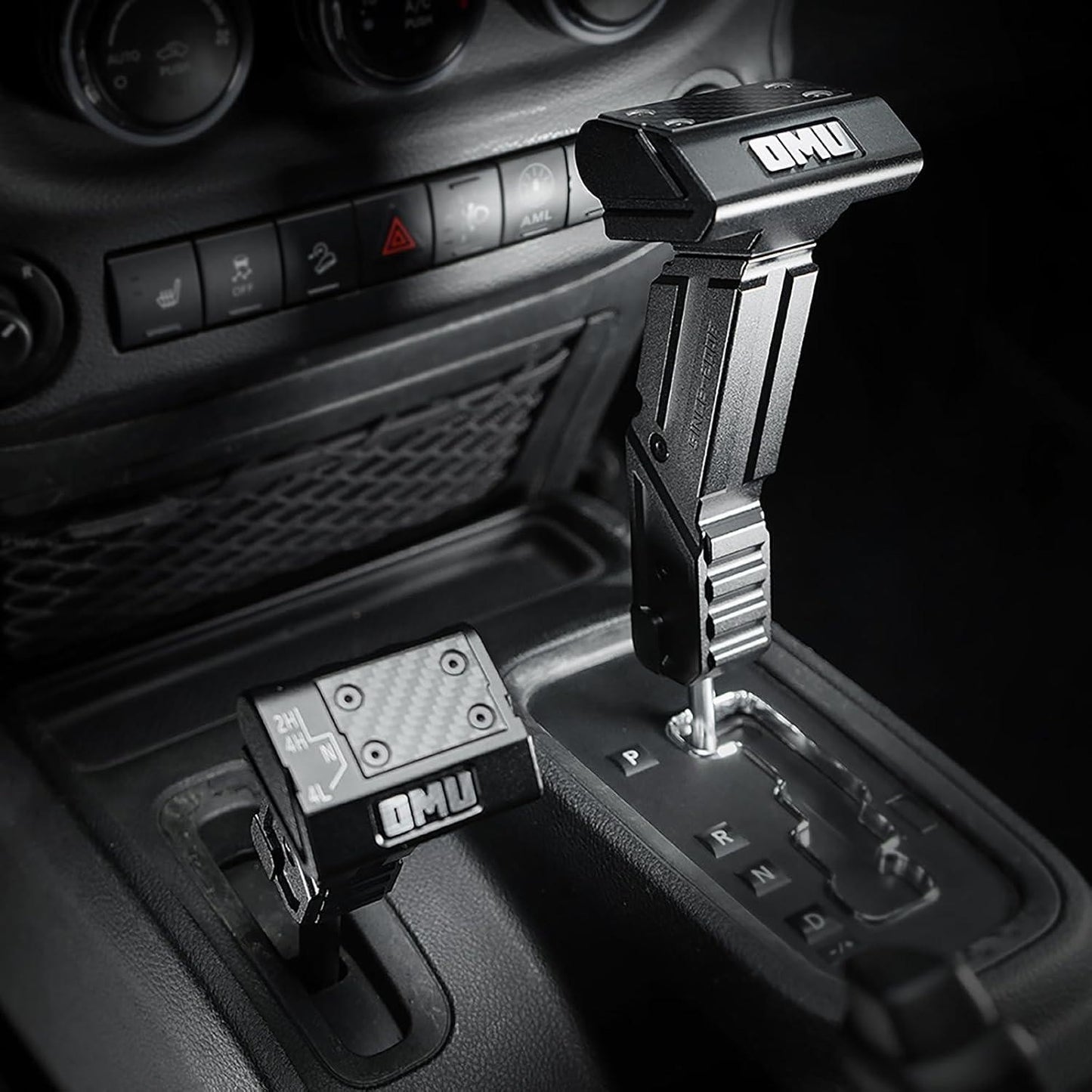 ya 16 OMU Genesis Series Gear Lever Shift Knob For Jeep Wrangler 2011-2017 JK black