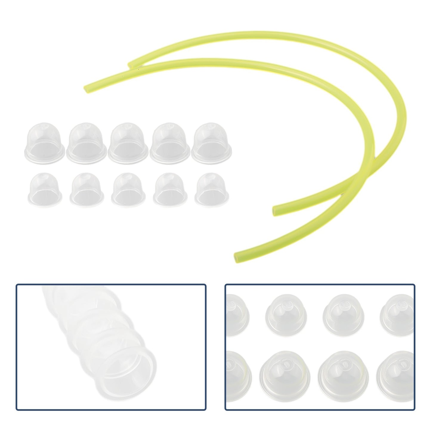 ya 14 For Primer Bulbs 5 Small 5 Large Kit with 2 Feet Fuel Line for Fuel Systems Use