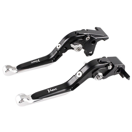ya 8 5.26 for Yamaha V-MAX 1700 2009-2015 2010 11 Black 2x Foldable Brake Clutch Levers