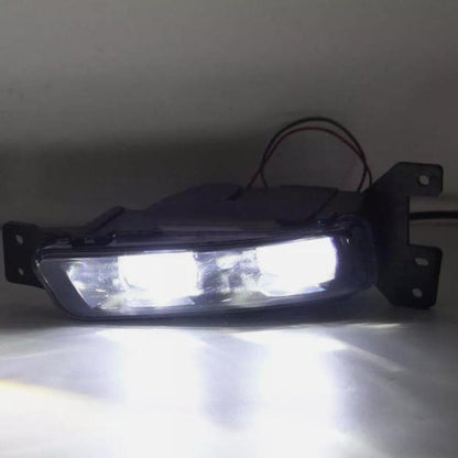 ya 10 10.28 Front Bumper LED Fog Light Lamp w/ Cover Bezel for Jeep Grand Cherokee 2017