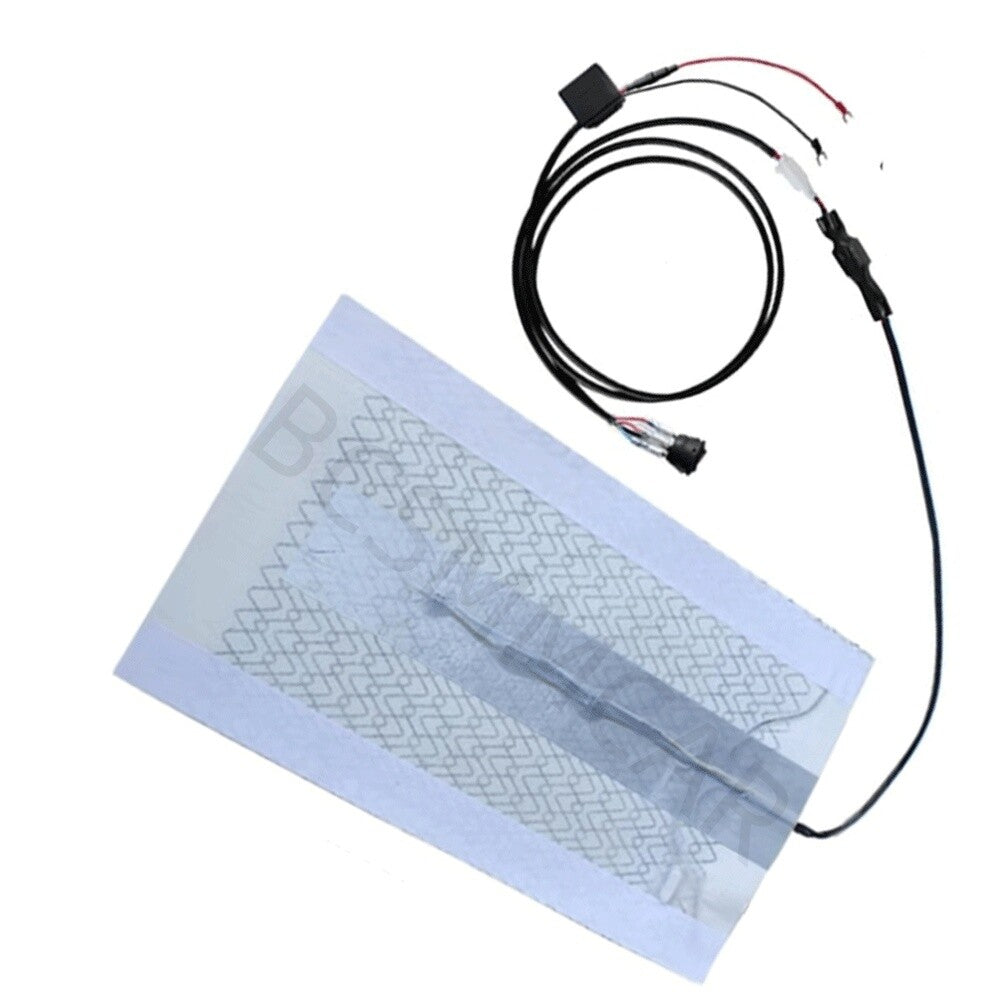 ya 2 6.27 Motorcycle Heated for SEAT Heater Kit Carbon Fiber Pad With Round Switch 48x27cm