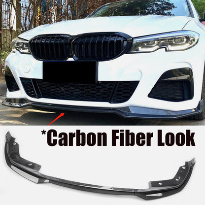 ya 10 10.28 FOR 19-2022 3- G20 M340I M SPORT CARBON FIBER FRONT BUMPER SPOILER LIP n