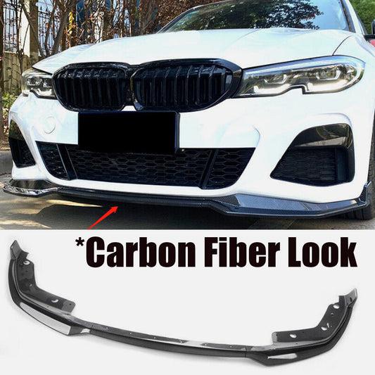 ya 10 10.28 FOR 19-2022 3- G20 M340I M SPORT CARBON FIBER FRONT BUMPER SPOILER LIP n