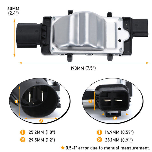 ya 12 5.22.2 1137328567 Engine Cooling Fan Control Module 1137328464 Applicable to 2012-18 for Ford Focus 