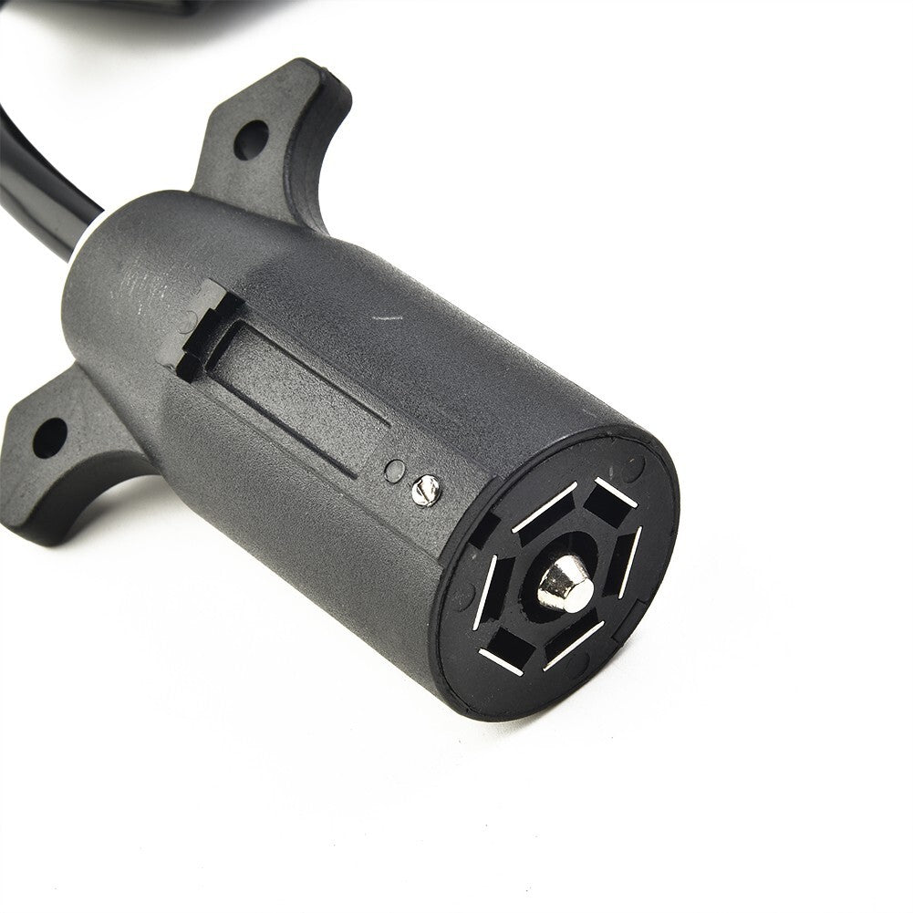 ya 5 8.7 Durable Parts Trailer Light Converter 7-Pin 7-Way Blade Socket Round Plug
