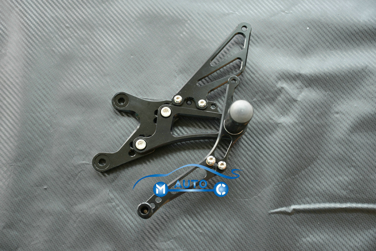 ya 1 7.3 CNC Adjustable Rearset Foot pegs Rear set for Yamaha YZF R1 98-03 00 02 99 Black