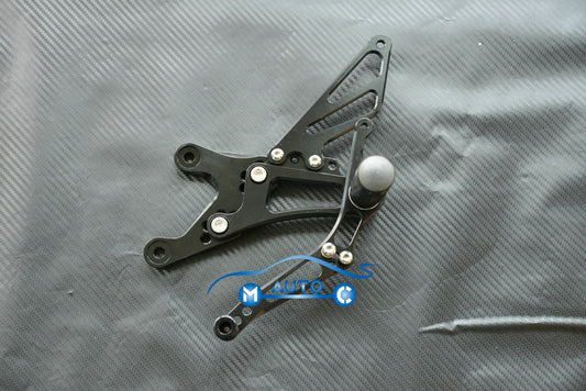 ya 1 7.3 CNC Adjustable Rearset Foot pegs Rear set for Yamaha YZF R1 98-03 00 02 99 Black