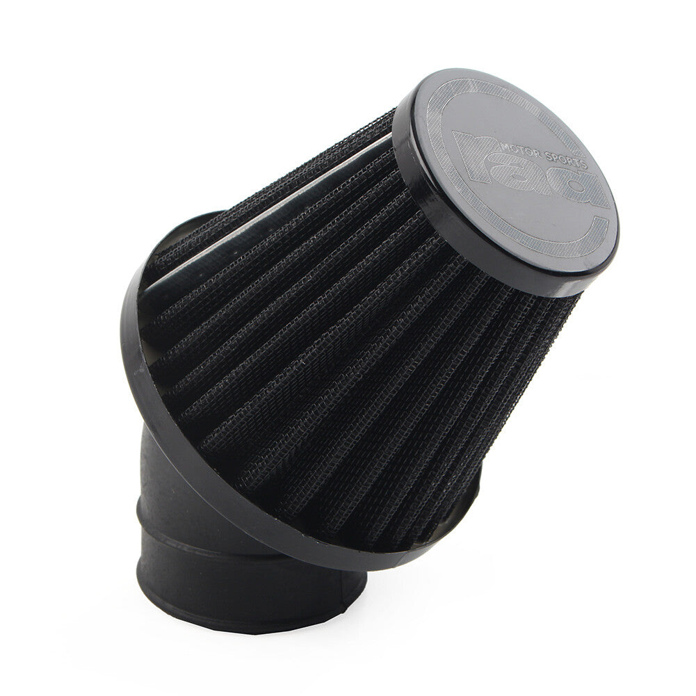 ya 5 8.7 42mm Motorcycle Air Intake Filter Cleaner Rubber Bend Inlet Stainless Steel Mesh