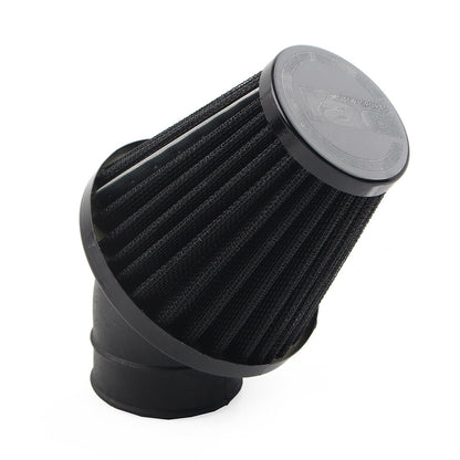 ya 5 8.7 42mm Motorcycle Air Intake Filter Cleaner Rubber Bend Inlet Stainless Steel Mesh