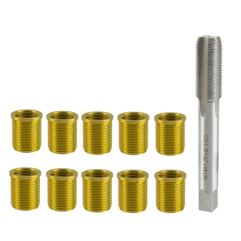 ya 26 Plugs Thread Repair M12x1.25 Inserts Tap Stainless Steel Thread Repair