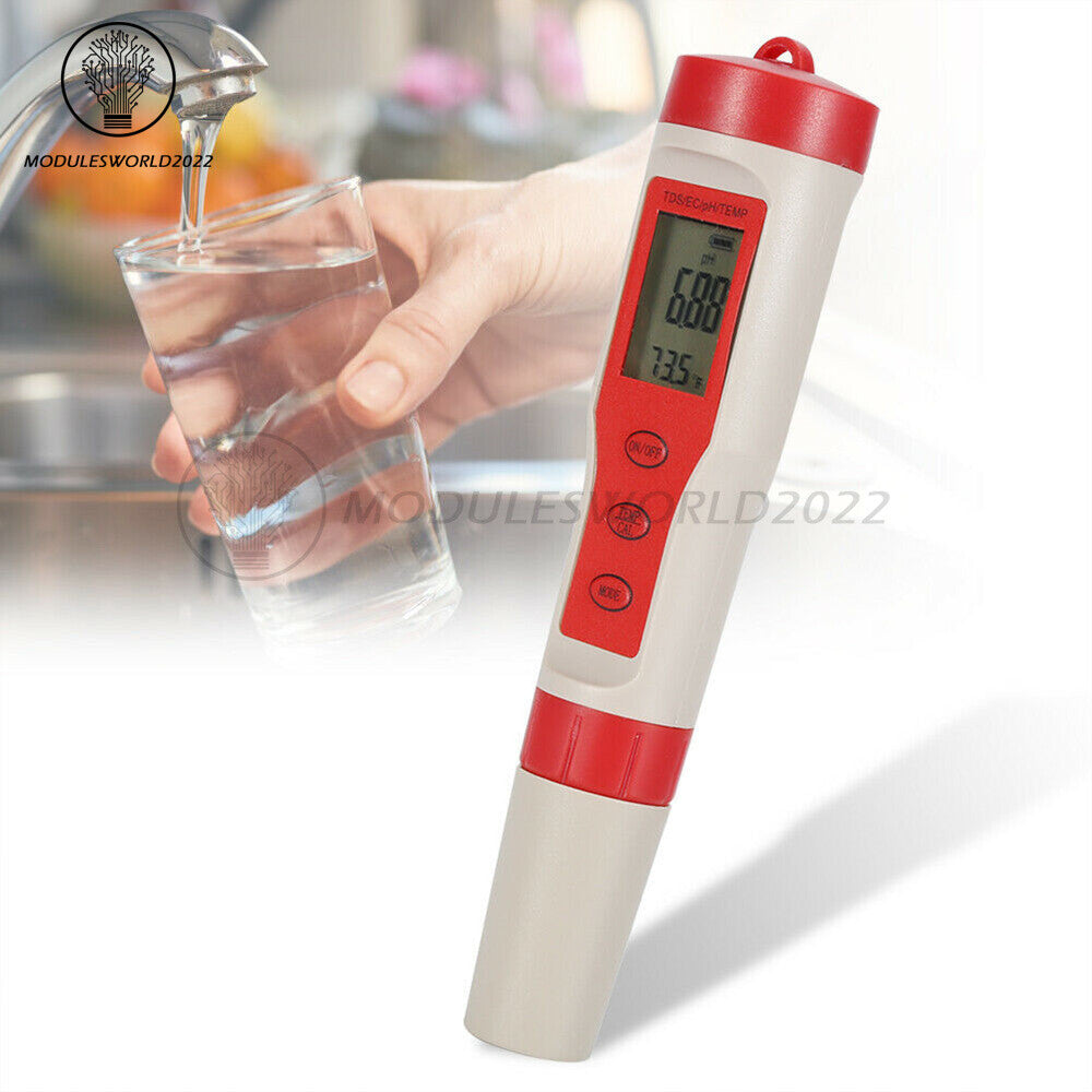 ya 26 4 in 1 PH /EC/TDS/TEMP Digital Water Quality Monitor Aquarium Pool Water Tester