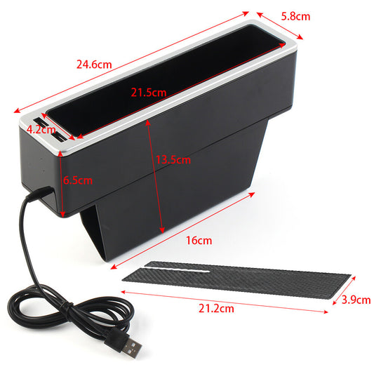 ya 2 6.26 Car Crevice Storage Box Multifunction Gap Filler Holder For Wallet Phone Slit