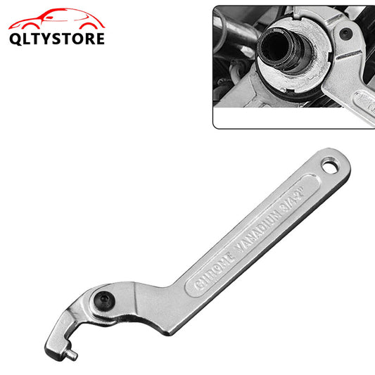 ya 1 7.3 4Pcs Adjustable Hook Wrench 19¨C51mm C Round Spanner Tool Slotted Universal