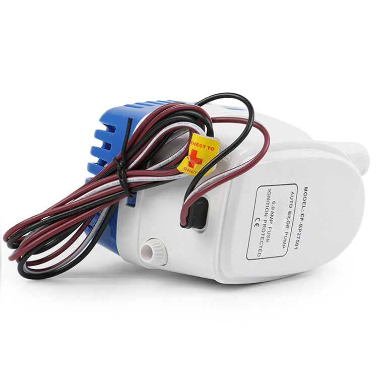ya 2 7.16 Fit 12V 600GPH Marine Boat Automatic Bilge Pump RV Submersible Water Pump