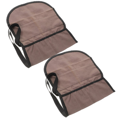 ya 26 2 Pcs Waxed Canvas Tool Bag with Organizer Pocket Foldable Carrier