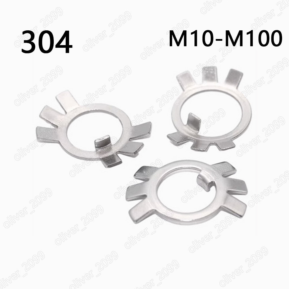 304 Stainless Steel Tab Washers For Round Nut M10-M100