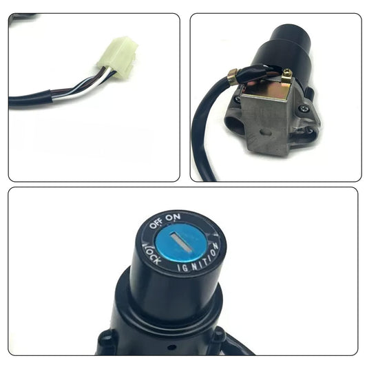 ya 1 7.4 Ignition Switch Fuel Gas Cap Lock Key Set Fit for Kawasaki KLR650 2008-2018 Neio
