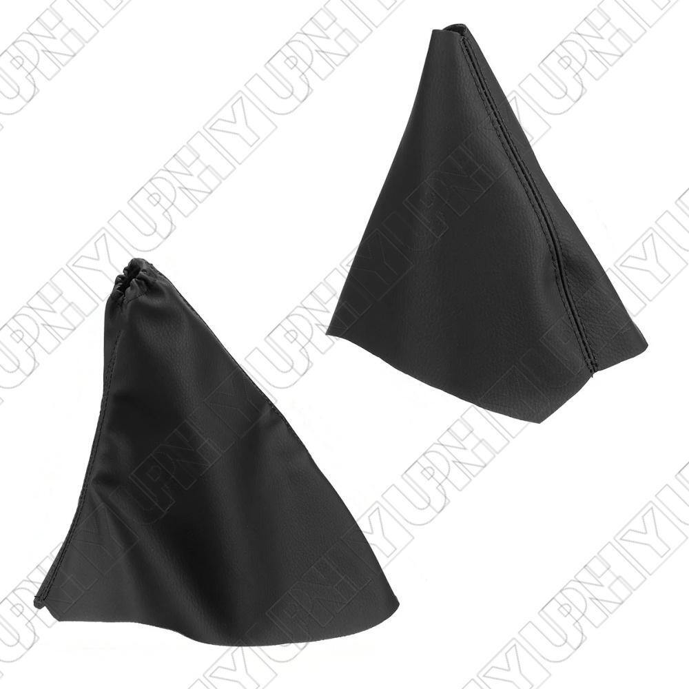 ya 5 8.7 2 Pcs Gear Shift Handbrake Boot Dust Cover Black for Land Rover Freelander 2 LR2