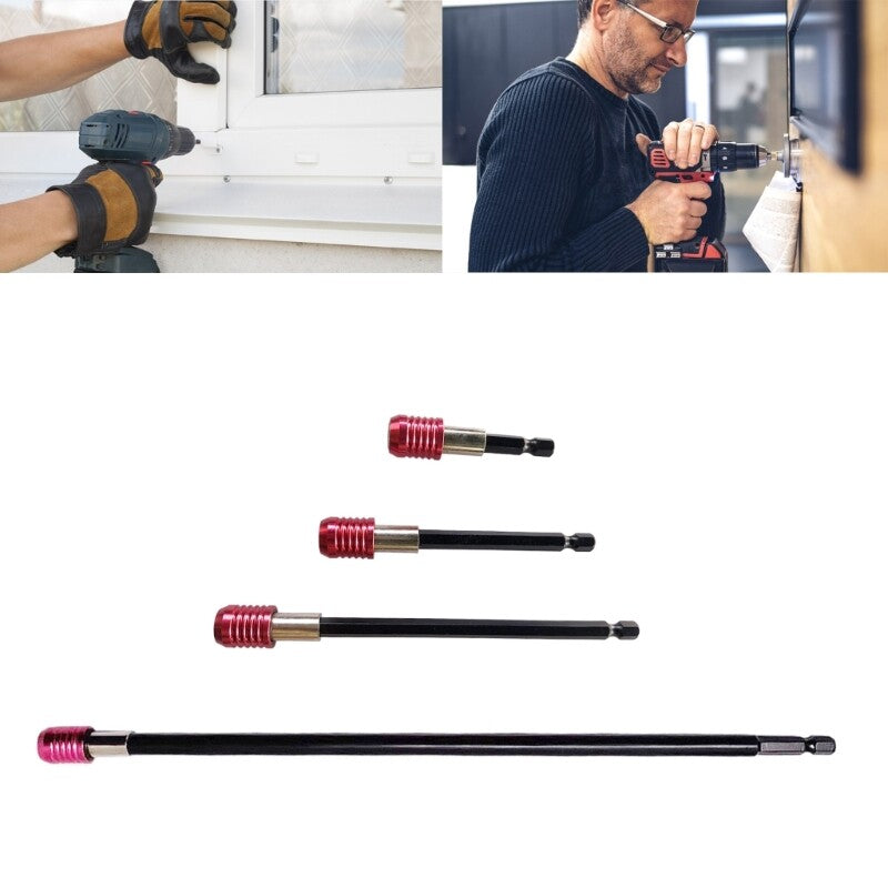 ya 26 4Pcs 4 Bit Holder 60/100/150/300mm Screwdriver Bar Power