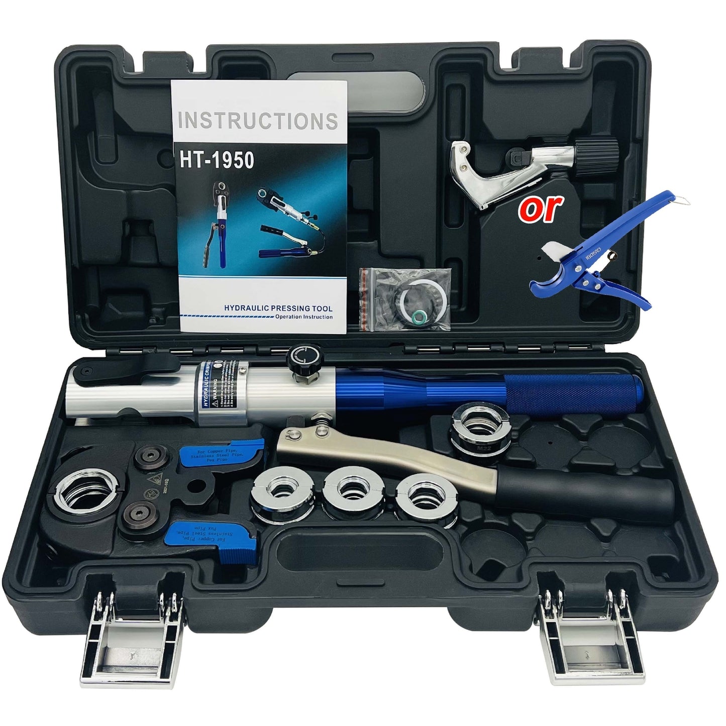 Stainless Steel Pipe Clamp Electric Pipe Press Pliers Copper Pipe Jaws