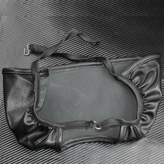 ya 7 6.11 Gas Fuel Tank Bra Shield Protector Black Fit for Harley Dyna Fat Bob 2004-2017