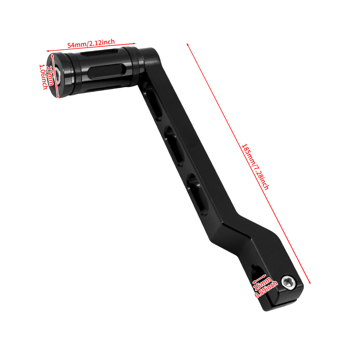 ya 5 8.7 Black Shifter Peg w/ Heel Toe Shift Lever for Harley Road Electra Glide Softail
