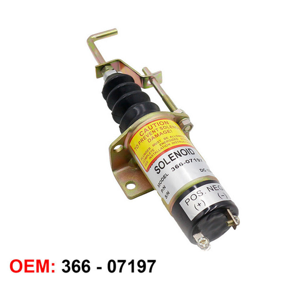 ya 27 7.20 12V Diesel Fuel Shut Off Solenoid Valve For 366-07197 1502-12C7U2B2S1 SA-3405T
