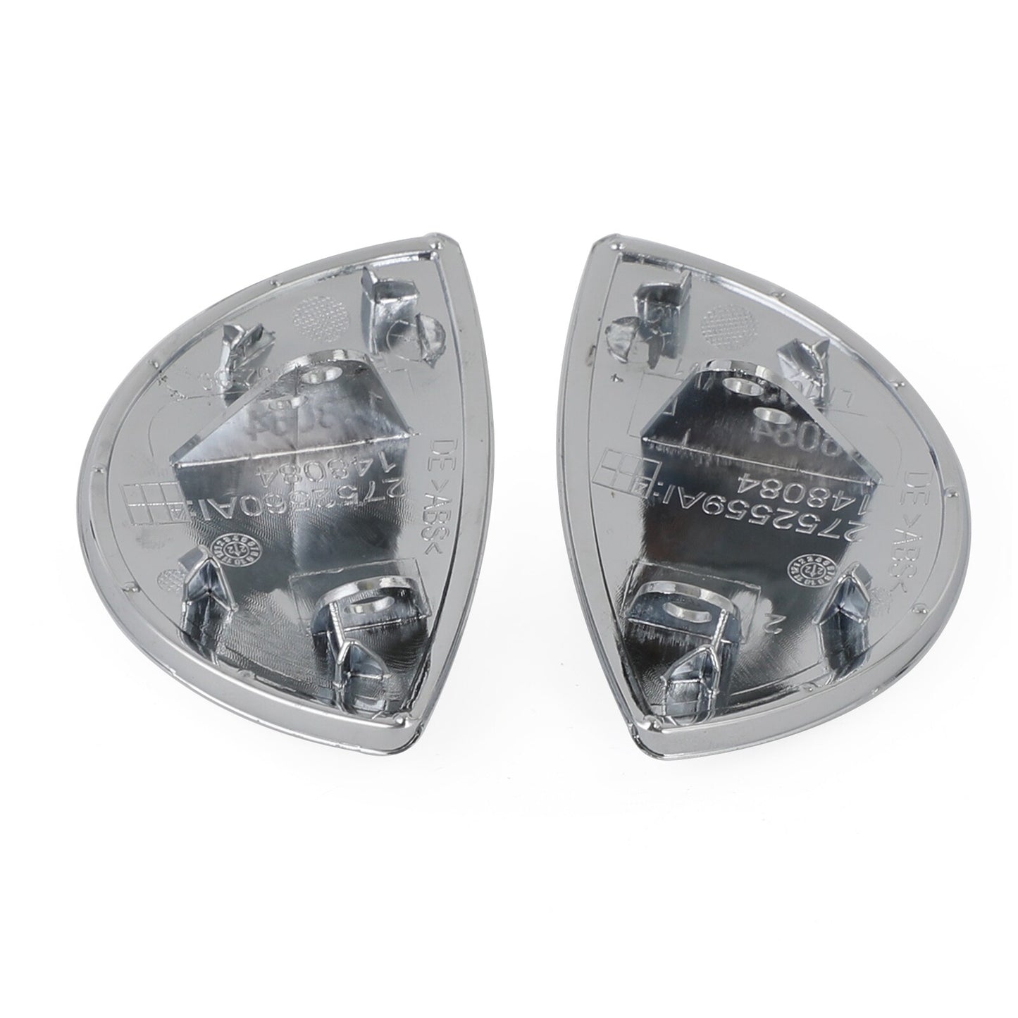 ya 1 8.5.4 Chrome Left+ Right Headlight Washer Cover 61672752559/60 for Mini Cooper 08~2014