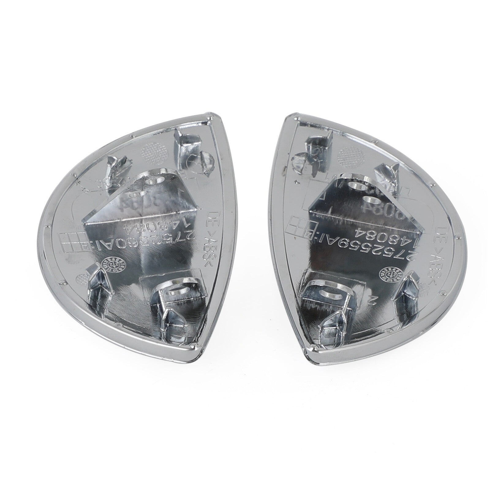ya 1 8.5.4 Chrome Left+ Right Headlight Washer Cover 61672752559/60 for Mini Cooper 08~2014