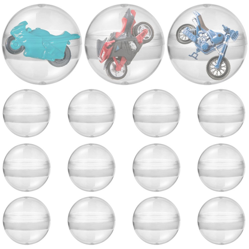 ya 25 100 Pcs Transparent Fillable Sphere Clear Plastic Ball Craft Balls for Crafts