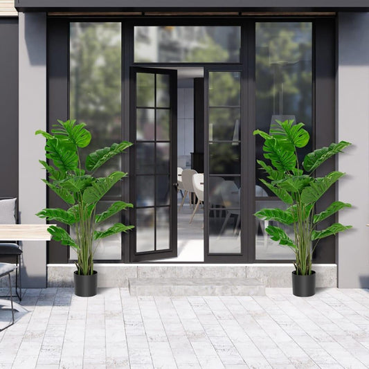 ya 28 5 Feet Artificial Tree Faux Monstera Deliciosa Plant For Home Indoor and Outdoor