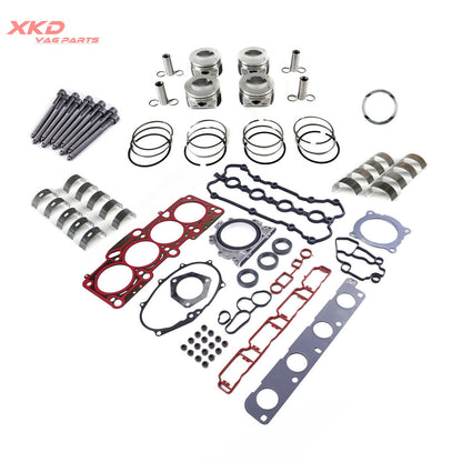 ya 5 8.7 2.0T Engine Full Gasket Piston Overhaul Rebuilding Kit for VW for Golf for Audi A4 BPY
