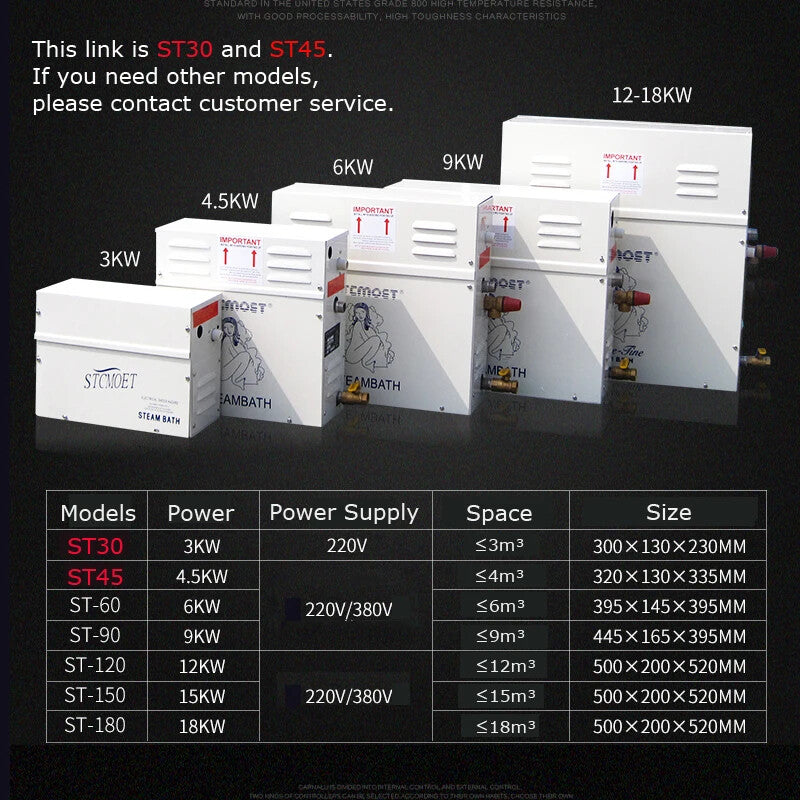 ya 25 3KW 4.5KW Home Use Steam Machine 220v Steam Generator Sau Dry Stream Fur ce
