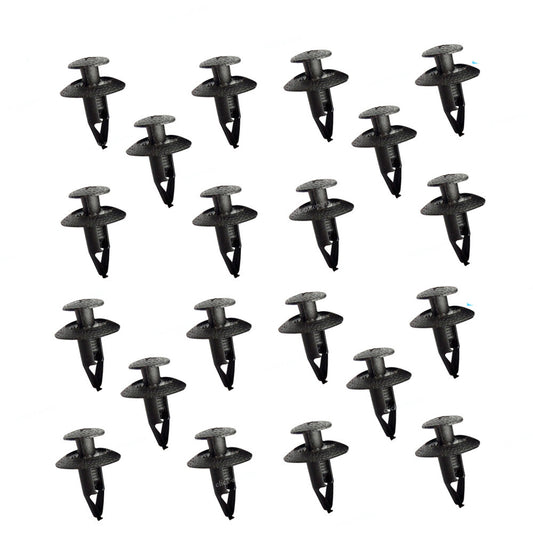 ya 27 6.18.2 Set of 50 Fender Liner Wheel Well Clips Black Fits for Nissan 63854-01A00