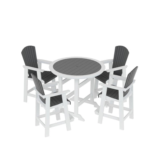 ya 28 For Patio Outdoor White 5 Piece Bar Table Chair Sets Tall Adirondack Chairs