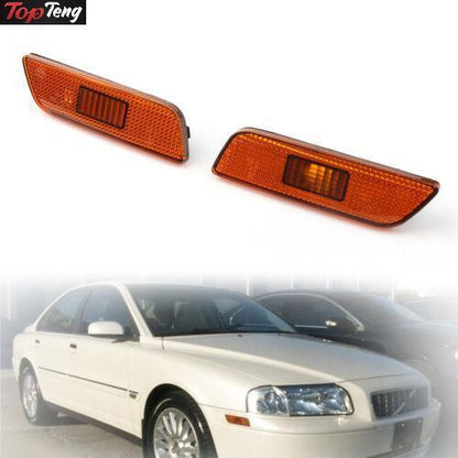 ya 1 8.12 baidi Front Bumper Pair Left Right Turn Signal Lamp Light Fits for Volvo S80 1998-2006