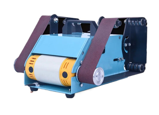 ya 17 950W Double-head Small Desktop Double-axis Belt Machine Double Sanding Machine