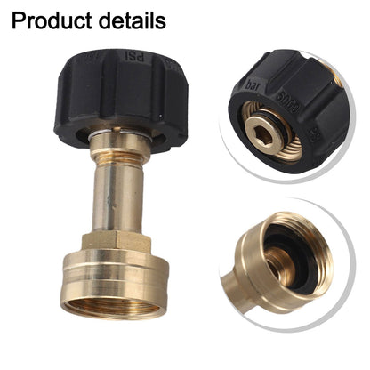 ya 26 Easy Install M22 to 14mm Quick Connect Adapter for Garden Hose and Washer