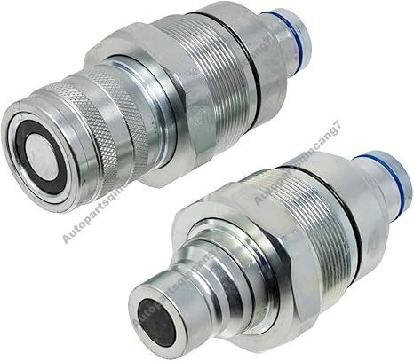ya 4 6.21 Male & Female Flat Face Coupler Kit 47396760 for CASE Compact Loader SR130