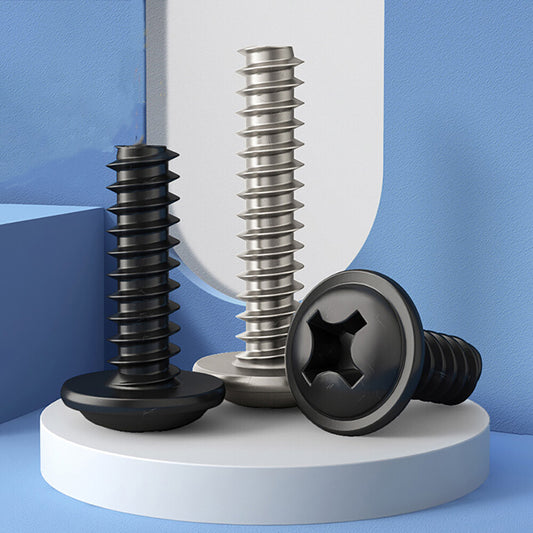 M1.4-M4 M2 M2.6 Flange Self Tapping Screws Pozi Pan Head Micro Mini Flat Tail