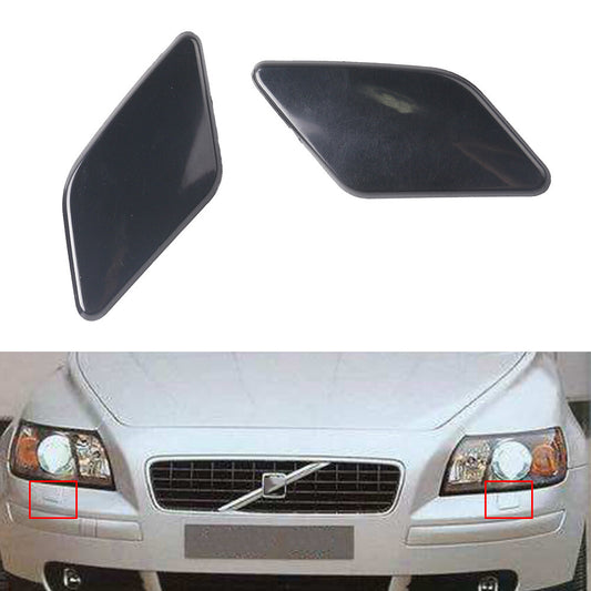 ya 27 6.18.2 1 Pair Front Bumper Hole Headlight Washer Cover Cap Fits for VOLVO S40 V50 2009-2012