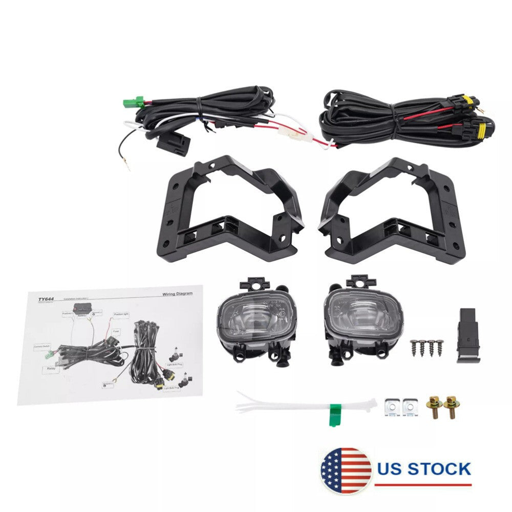 ya 13 5.27.2 Fit For 2023 2024 for Nissan Pathfinder Fog Lights Front Lamps w/ Wiring Kit