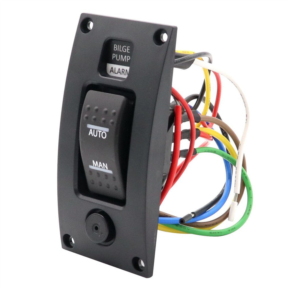 ya 2 7.16 New 3 Ways Bilge Pump Switch Panel Automatic Off for MANual 12v / 24v W/ Alarm Kit