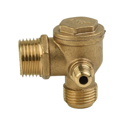 ya 14 Air Compressor 3-Port Brass Check Valve Threaded Plumbing Fitting Connector Tool
