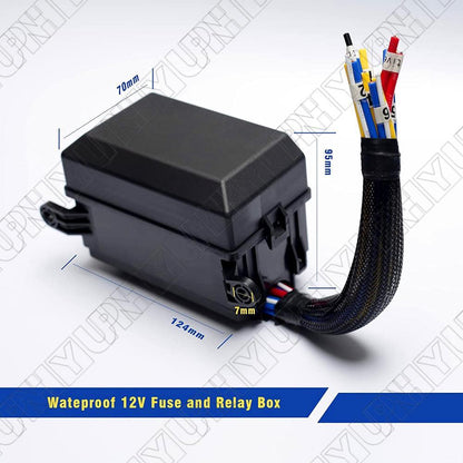 ya 5 8.7 12 volt modified 6 way fuse and relay box for cars trucks boats auto racing