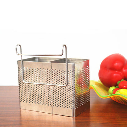 ya 25 2PCS Drying Rack Basket With Hooks Hanging Utensil Drainer Silverware Holder